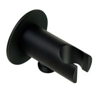 Товар: ERMITAGE MINI Держатель для ручного душа со штуцером, черный матовый 30865 - фото 2 ERMITAGE MINI Держатель для ручного душа со штуцером, черный матовый 30865 — фото 2, Держатели для душа