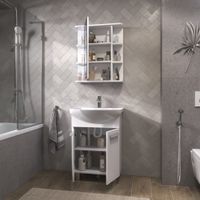 Тумба под раковину VIGO Hoska 60 напольная белый арт-231 — фото 6, Тумбы под раковину