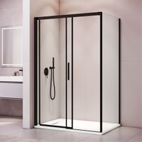 Товар: Душевой уголок RGW LE-41B (LE-12B + Z-050-2B) 1200x1000, профиль черный, стекло прозрачное, арт-34124102-014 - фото 3 Душевой уголок RGW LE-41B (LE-12B + Z-050-2B) 1200x1000, профиль черный, стекло прозрачное, арт-34124102-014 — фото 3, Прямоугольные душевые уголки