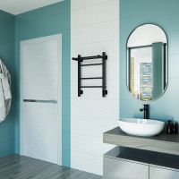 Полотенцесушитель электрический Grota Alto 430х600 черный Alto 430х600 RAL9005 EL — фото 5, Электрические полотенцесушители