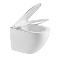 Товар: Унитаз подвесной Grossman (520х360х375) безободковый,смыв торнадо,белый матовый с тонкой крышкой,микролифт,1 место арт-GR-4411MSQ - фото 5 Унитаз подвесной Grossman (520х360х375) безободковый,смыв торнадо,белый матовый с тонкой крышкой,микролифт,1 место арт-GR-4411MSQ — фото 5, Подвесные унитазы