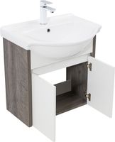 Тумба под раковину Aquanet Сидней 60 дуб рошелье/белый 00345122 — фото 2, Тумбы под раковину