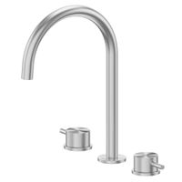 Смеситель ABBER Wasser Kreis 316 AF8108BST-M для раковины, сталь брашированная — фото 1, Смесители для раковины