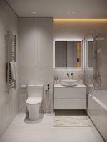 Orange Line тумба с раковиной подвесная 80 см, белый арт-Li-80TuwMDF+B07-420W — фото 6, Тумбы с раковиной