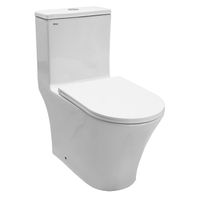 Унитаз-моноблок Azario Vally 690х360х760 напольный, слив "Торнадо", в комплекте с быстросъемным и сиденьем микролифт арт-AZ-80687 — фото 1, Напольные унитазы