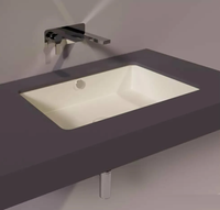 Раковина SIMAS AGILE под столешницу без отверстий цвет песочный матовый S60.SM — фото 1, Раковины встраиваемые снизу