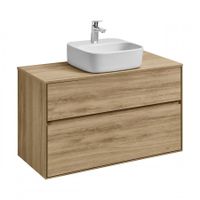 Столешница ЛИБЕРТИ 100, дуб эльвезия 1A281103LYC70 — фото 4, Столешницы под раковину