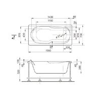 Товар: Veedi Ванна акриловая Iva 150х70 13415070 - фото 1 Veedi Ванна акриловая Iva 150х70 13415070 — фото 1, Акриловые ванны