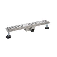 Товар: Душевой лоток AZARIO 800 мм, D40(50), металлическая перфорированная решетка, металлический желоб, комбинированный затвор арт-AZT2FT01800 - фото 7 Душевой лоток AZARIO 800 мм, D40(50), металлическая перфорированная решетка, металлический желоб, комбинированный затвор арт-AZT2FT01800 — фото 7, Трапы для душа