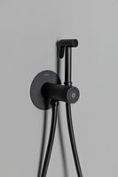 Смеситель с гигиеническим душем Allen Brau Liberty 5.33005-31 (с внутренней частью) черный матовый — фото 7, Гигиенические души