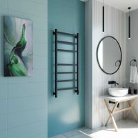 Товар: Полотенцесушитель электрический Grota Nosto 530х1200 черный Nosto 530х1200 RAL9005 EL - фото 2 Полотенцесушитель электрический Grota Nosto 530х1200 черный Nosto 530х1200 RAL9005 EL — фото 2, Электрические полотенцесушители