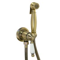 Товар: SALENTO Смеситель классический монокомандный для биде c гигиеническим набором, бронза 30643 - фото 1 SALENTO Смеситель классический монокомандный для биде c гигиеническим набором, бронза 30643 — фото 1, Смесители для биде