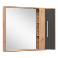 Зеркальный шкаф MELBOURNE 100 /универсальный/дуб/серый/ AQUA DE MARCO 1100GCMEL/V.2.0 — фото 3, Зеркальные шкафы в ванную