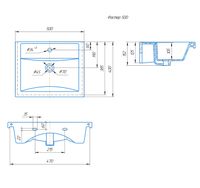 Раковина "ФОСТЕР 50 см" 15845 — фото 3, Раковины встраиваемые сверху