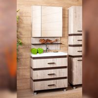 Комплект мебели для ванной Бриклаер , кантри/венге арт-ТЕХАС 70 — фото 1, Комплекты мебели для ванной