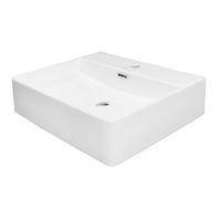 Раковина накладная Azario 500х420х120 прямоугольная, матовый белый арт-AZ-2173-S-MW — фото 2, Раковины накладные