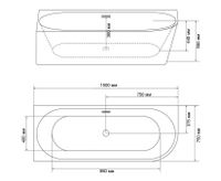 Товар: Ванна пристенная Grossman Cristal (75х150х58) 1 место арт-GR-2203L - фото 5 Ванна пристенная Grossman Cristal (75х150х58) 1 место арт-GR-2203L — фото 5, Акриловые ванны