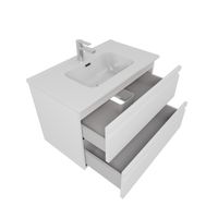 Комплект мебели:Тумба 80 см ВЕГА с раковиной AQ0480-00, 2 ящика,цвет белый мат арт-AQ77080-MW — фото 2, Тумбы с раковиной