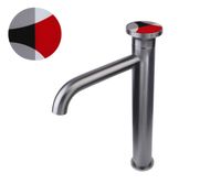 Смеситель для раковины Bronze de Luxe , графит/красный арт-9008GM-R — фото 1, Смесители для раковины