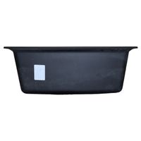 Кухонная мойка AZARIO Tavas 620х480х197 кварцевая, прямоугольная, сифон в комплекте, цвет Черный арт-CS000976724 — фото 2, Кухонные мойки