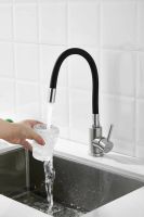 Смеситель для кухни с гибким изливом BELZ , сатин арт-B73809-1 — фото 5, Смесители для кухни