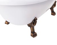 Ванна EDELWEISS 170 см из литьевого мрамора NOVA GEL с бронзовыми ножками/ Aqua de Marco 1170WBEDE_GEL — фото 8, Ванны