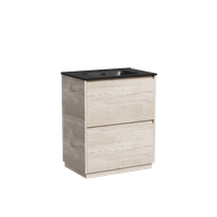 Тумба под раковину SANCOS Libra Floor напольная, 690х450х840, c двумя ящиками оснащенными доводчиками, дуб галифакс натуральный, арт. арт-LB70FEG — фото 7, Тумбы под раковину