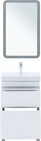 Товар: Тумба с раковиной Aquanet Слим 50 напольная 2 ящ. цв.белый сатин 00348176 - фото 8 Тумба с раковиной Aquanet Слим 50 напольная 2 ящ. цв.белый сатин 00348176 — фото 8, Тумбы с раковиной