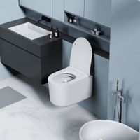 Унитаз ABBER Ultra подвесной белый с ультратонким ободком арт-AC1302 — фото 5, Подвесные унитазы