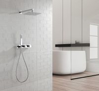 Душевая система ABBER Rund скрытого монтажа без излива, хром арт-AF8718 — фото 2, Встраиваемые душевые комплекты