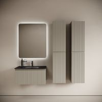 Тумба подвесная SANCOS Code 785х453х400, c одним ящиком оснащенным доводчиками, цвет серая платина , арт. CD80GP — фото 7, Комоды и тумбы для ванной комнаты