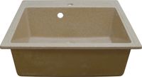 Кухонная мойка AZARIO Litos 570x505x200 искусственный мрамор, цвет Песочный арт-CS00078326 — фото 2, Кухонные мойки