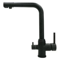 MILANO Смеситель д/кухни совмещенный с краном для питьевой воды, черный камень арт-32657 — фото 2, Смесители для кухни