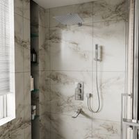 Душевая система встраиваемая с термостатом D&K Bayern.Liszt , хром арт-DA2515601A04 — фото 2, Встраиваемые душевые комплекты