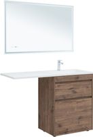 Товар: Тумба с раковиной Aquanet Токио 130 R напольная 2 ящика, цв. дуб веллингтон 00335590 - фото 8 Тумба с раковиной Aquanet Токио 130 R напольная 2 ящика, цв. дуб веллингтон 00335590 — фото 8, Тумбы с раковиной