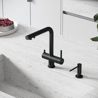 Смеситель для кухни SANCOS Foster с возможностью подключения фильтра для воды, цвет черный матовый, арт. арт-SC4014MB — фото 3, Смесители для кухни