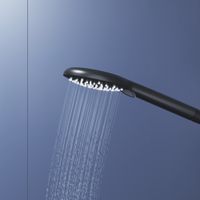 Душевая стойка черная со смесителем RGW SP-25B, (Ручной душ.Шланг 1,5 м.), арт-59140125-04 — фото 7, Душевые стойки