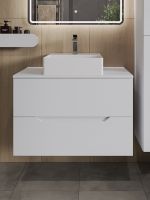 Товар: Orange Line Li-80TuwMDF+B04-405W тумба с раковиной подвесная 80 см, белый Li-80TuwMDF+B04-405W - фото 3 Orange Line Li-80TuwMDF+B04-405W тумба с раковиной подвесная 80 см, белый Li-80TuwMDF+B04-405W — фото 3, Тумбы с раковиной