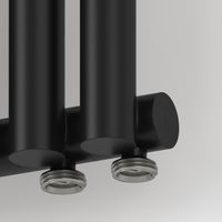 Отопительный радиатор Сунержа Эстет-1 EU50 правый 1800х180 4 секции Матовый чёрный арт-31-0311-1804 — фото 1, Радиаторы отопления