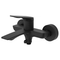 Смеситель для ванны Azario Lursy с ручным душем, керамический картридж, шланг 150 см, черный матовый арт-AZ-K3049B — фото 1, Смеситель для ванны