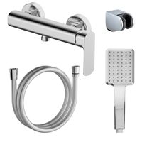 Смеситель для душа Azario ASHER с ручным душем, без излива, керамический картридж, хром арт-AZ-VNN338311C — фото 6, Смеситель для душа