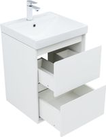 Тумба с раковиной Aquanet Милан 50 цв. белый глянец арт-00340151 — фото 13, Тумбы с раковиной