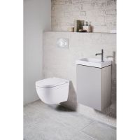 Сет AZARIO инсталляция с панелью смыва + унитаз Fora с сиденьем микролифт+ клавиша 0010, хром матовый арт-AZ-8010-1000+AZ-8200-0010+AZ-0017 E-R — фото 4, Комплекты унитаз + инсталляция