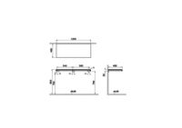 Stand Столешница подвесная 120 см светлый дуб VITRA арт-66659 — фото 2, Столешницы под раковину