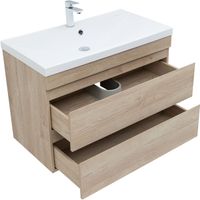 Тумба под раковину Aquanet Нота New 90 дуб светлый 00334199 — фото 3, Тумбы под раковину