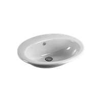 раковина встраиваемая сверху CITY 61x52 белый арт-MASIAN111 — фото 2, Раковины встраиваемые сверху