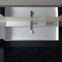 Раковина Scarabeo TEOREMA 2.0 подвесная или накладная с переливом с одним отверстием цвет белый арт-5107/R-120A — фото 3, Раковины подвесные