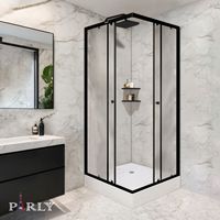 Ограждение VIVA90B N душевое Ceruttispa без поддона (90x90x195) — фото 432, Прямоугольные душевые уголки