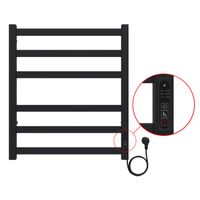 Товар: Полотенцесушитель электрический AZARIO PALERMO 500/600 квадрат, 6 секций, диммер справа, черный арт-AZ83856B - фото 3 Полотенцесушитель электрический AZARIO PALERMO 500/600 квадрат, 6 секций, диммер справа, черный арт-AZ83856B — фото 3, Электрические полотенцесушители