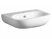 Раковина SIMAS E-Line подвесная или на пьедестал с одним отверстием цвет белый EL05 — фото 1, Раковины подвесные